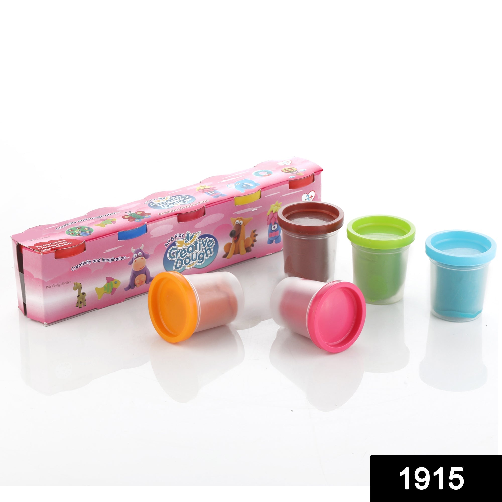 50 grams of non-toxic dough clay in 5 colors, pack of 5 50 grams of non-toxic dough clay in 5 colors, pack of 5